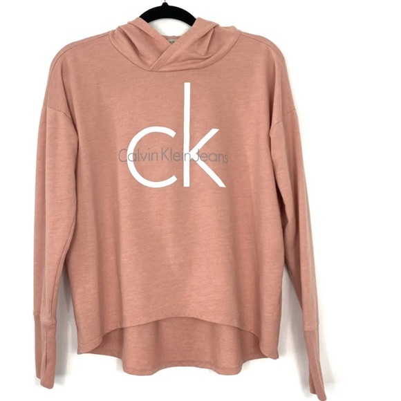 Calvin Klein Jeans Womens Lightweight Relaxed Fit Hoodie - Picture 6 of 12